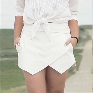 White asymmetrical skort! For @ryan003od